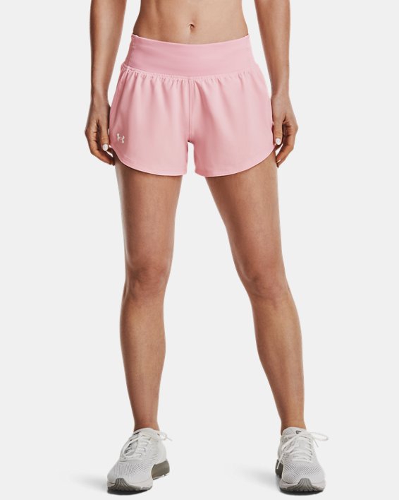 Women's UA Speedpocket Shorts, Pink, pdpMainDesktop image number 0